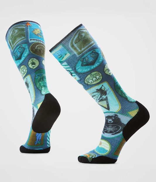 The North Face Great Value | TNF X Smartwool Ski Targeted Cushion Explorer Print OTC Socks