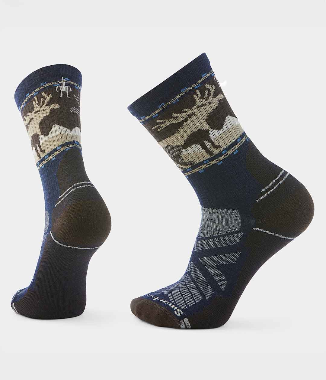 The North Face Recommended | TNF X Smartwool HiKE Light Cushion Mountain Moose Crew Socks