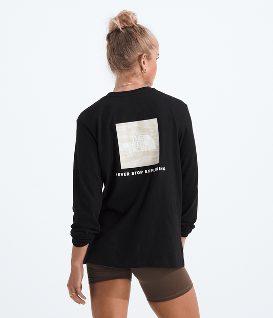 The North Face New | Women’s Evolution Box NSE Fill Light Long-Sleeve Tee—Graphic