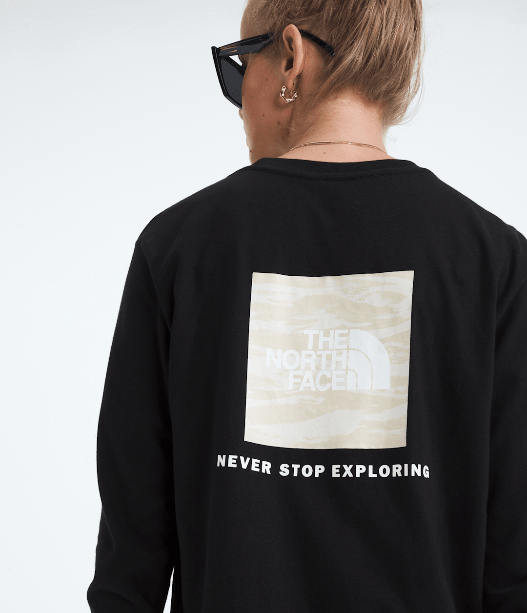 The North Face New | Women’s Evolution Box NSE Fill Light Long-Sleeve Tee—Graphic