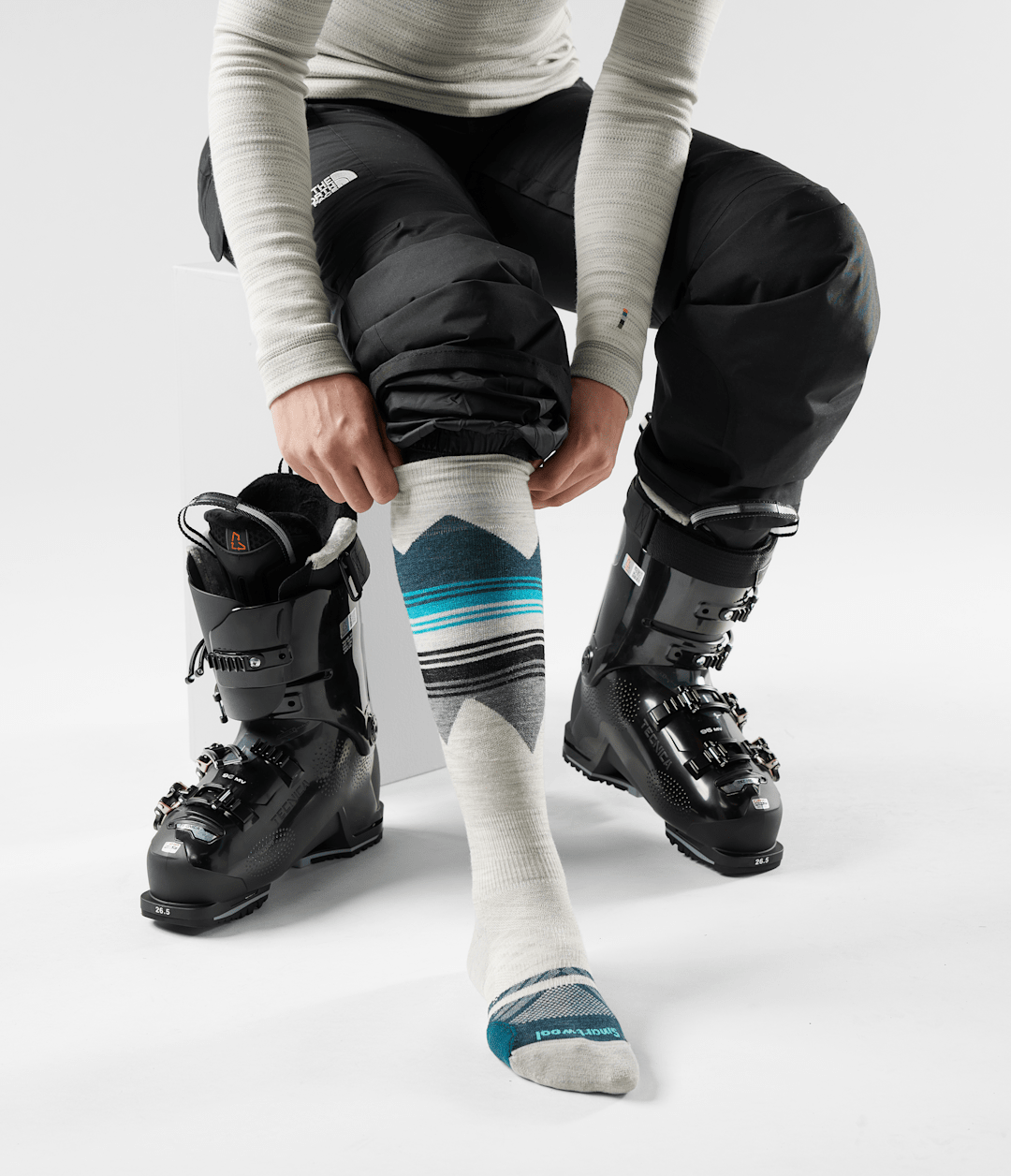 The North Face Best Price | TNF X Smartwool Women's Ski Targeted Cushion Pattern OTC Socks